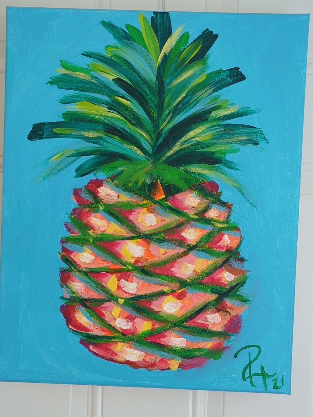 Original Pineapple Painting.
